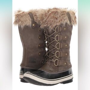 Sorel Women's Joan of Arctic Snow Boot Charcoal Black 6 NEW